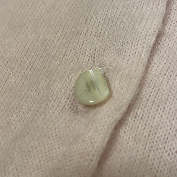 Rare 50's Pandora Orlon Pink Cardigan Sweater | Beads Floral Rhinestones Vintage - Picture 11 of 11